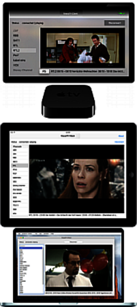 finessTV Clients - AppleTV, iPhone/iPad, Mac